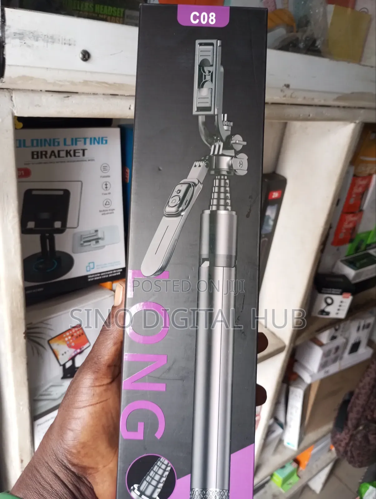 C O8 Long Stable Selfie Stick Tripod Stand