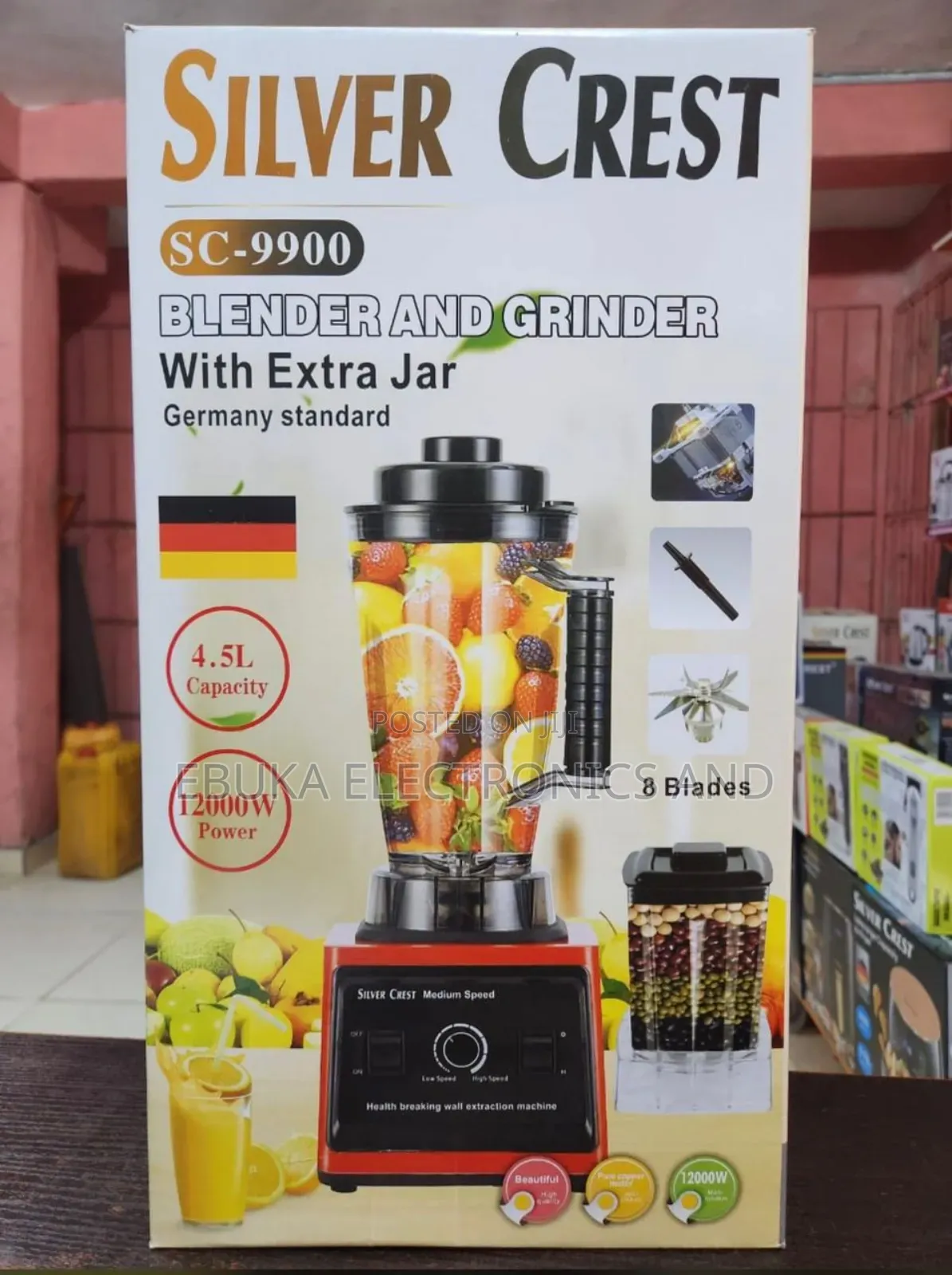 Long Carton 4.5l Silvercrest Blender/GrinderIs Available Now