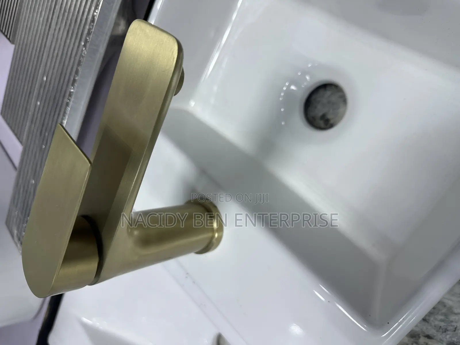 Brush Gold Basin Tap