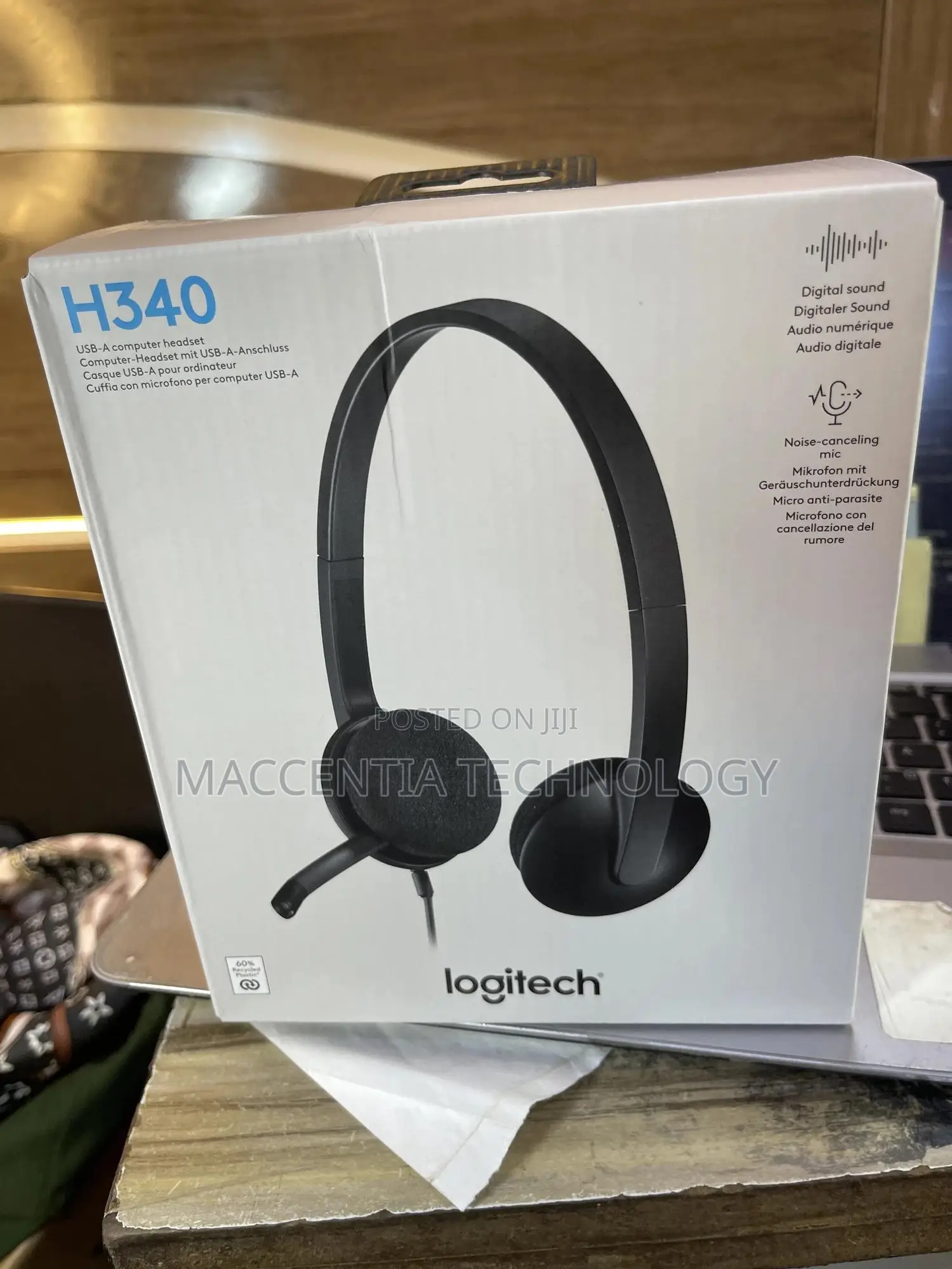 Logitech H340 Usb Pc Headset With Noise-cancelling Mic