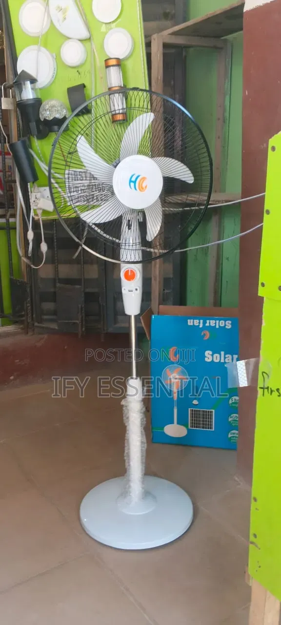 Rechargeable Solar Fan 16nches