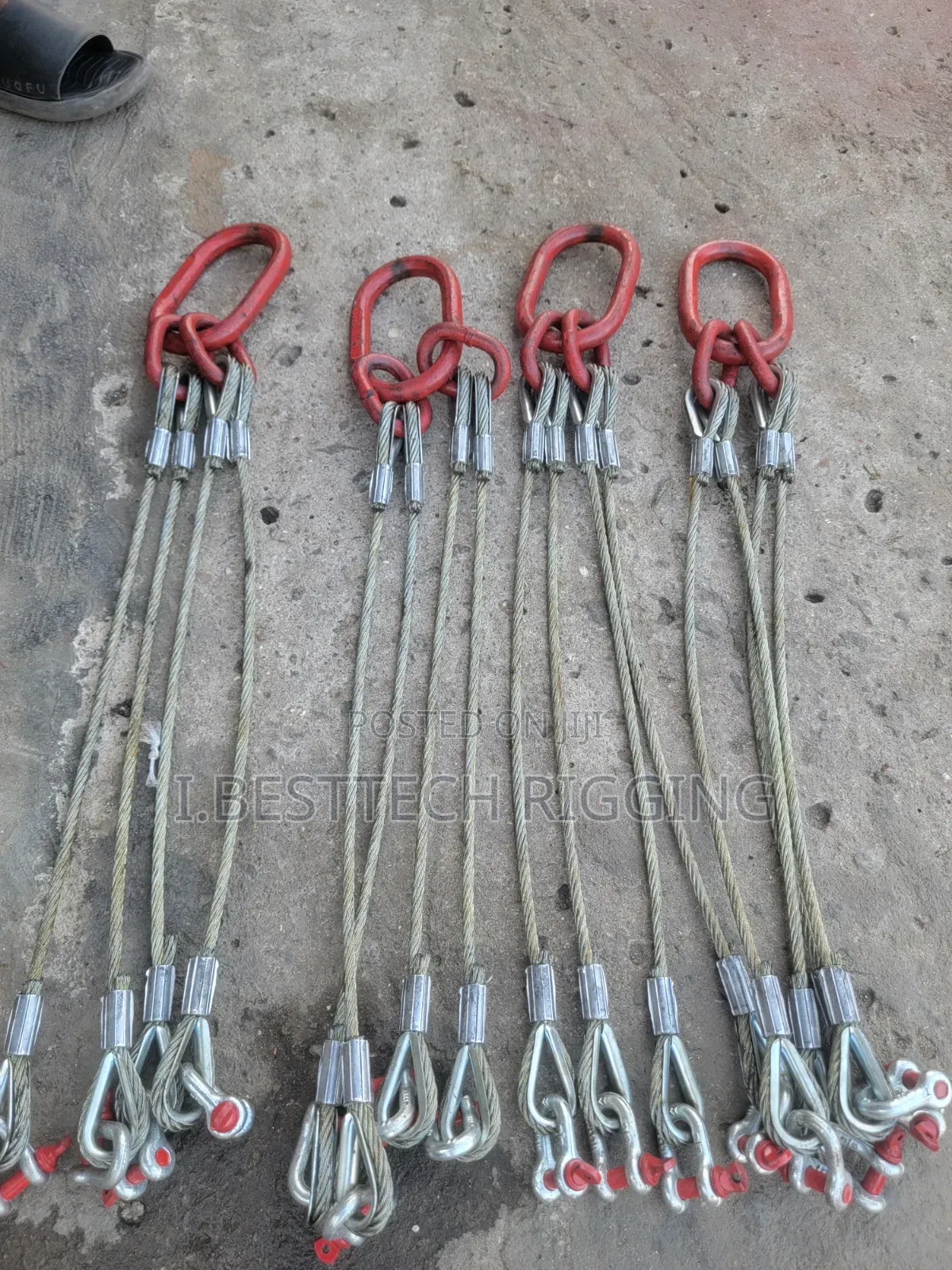 4legged 2tons Sling Wire Rope With End Pressing