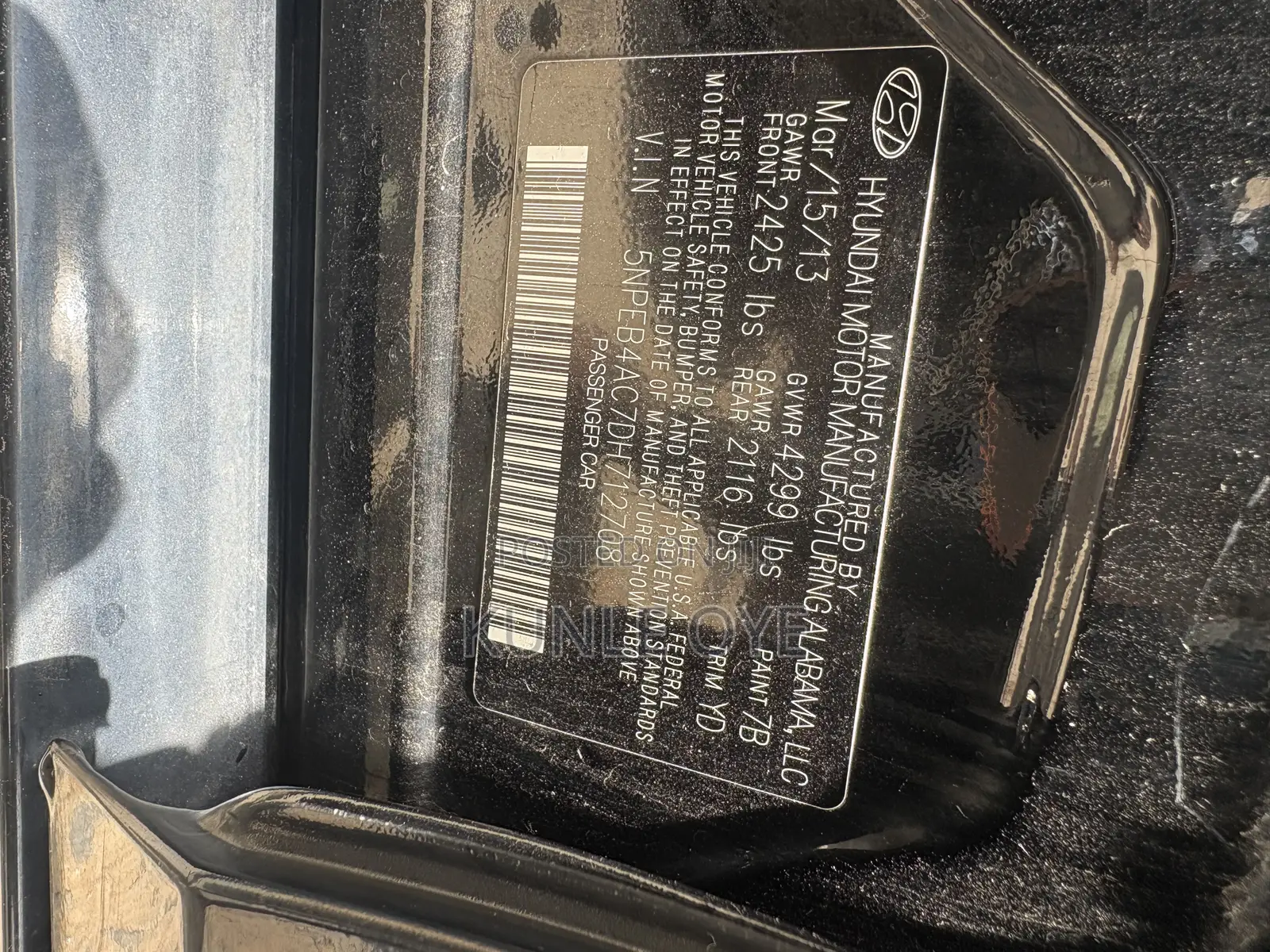 Hyundai Sonata 2013 Black