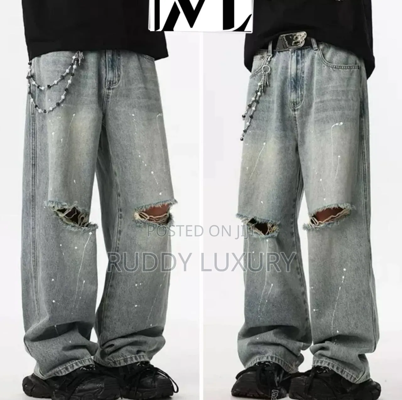 The Rebel Gradient Flared Jeans
