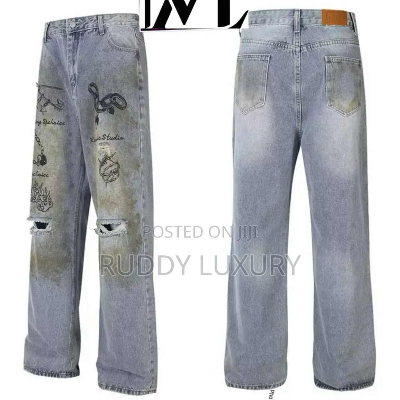 The Rebel Gradient Flared Jeans