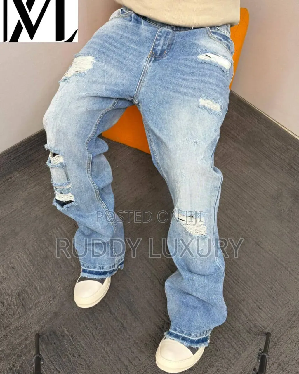 The Rebel Gradient Flared Jeans