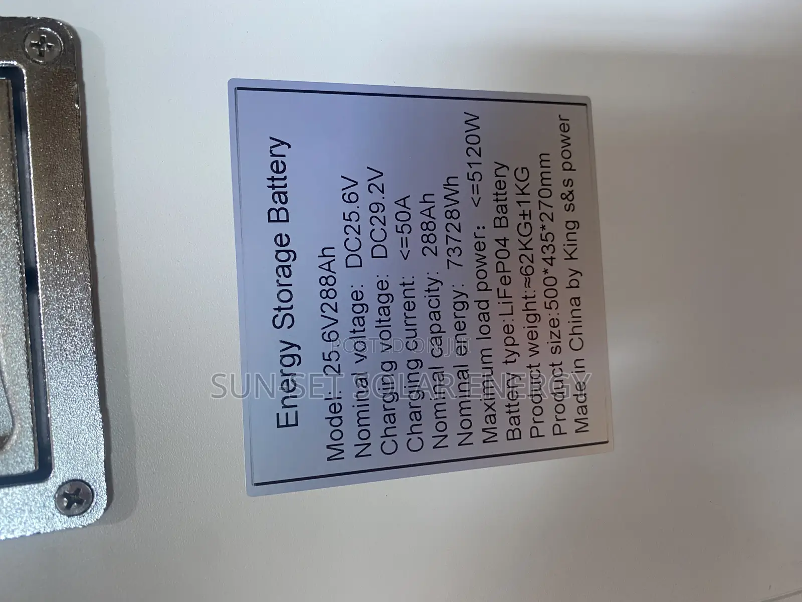 And One Lithium Ion Battery 8kwh 288ah 26.6v With 5yrs Warranty