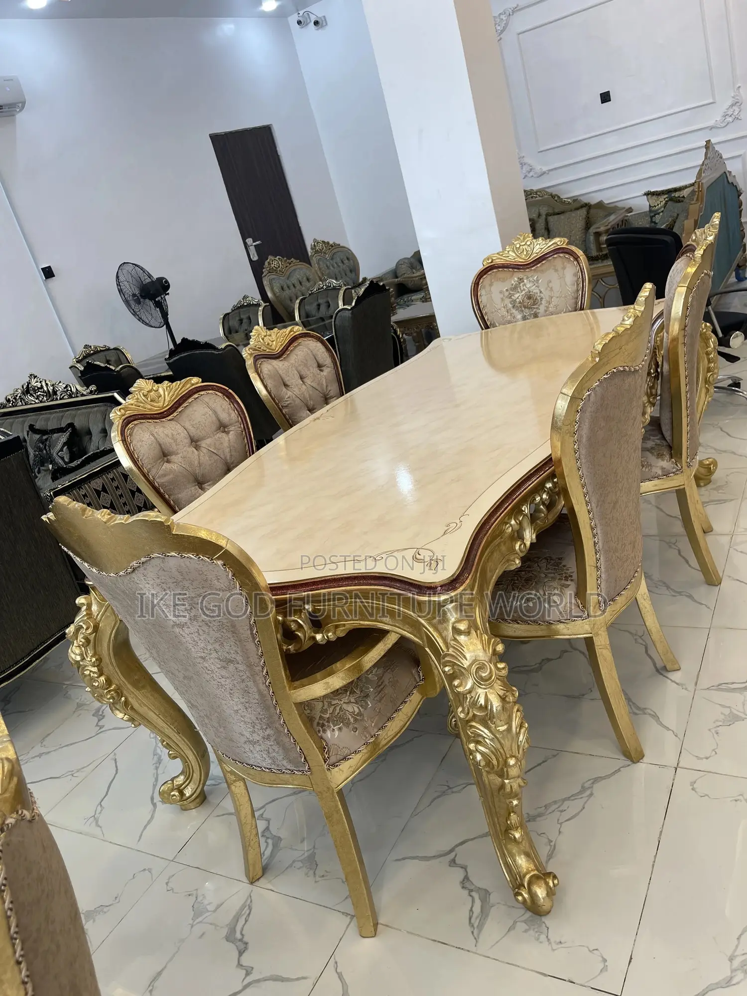 Set of Sofa and 8seater Turkey Royal Fabric Sofa Chair
