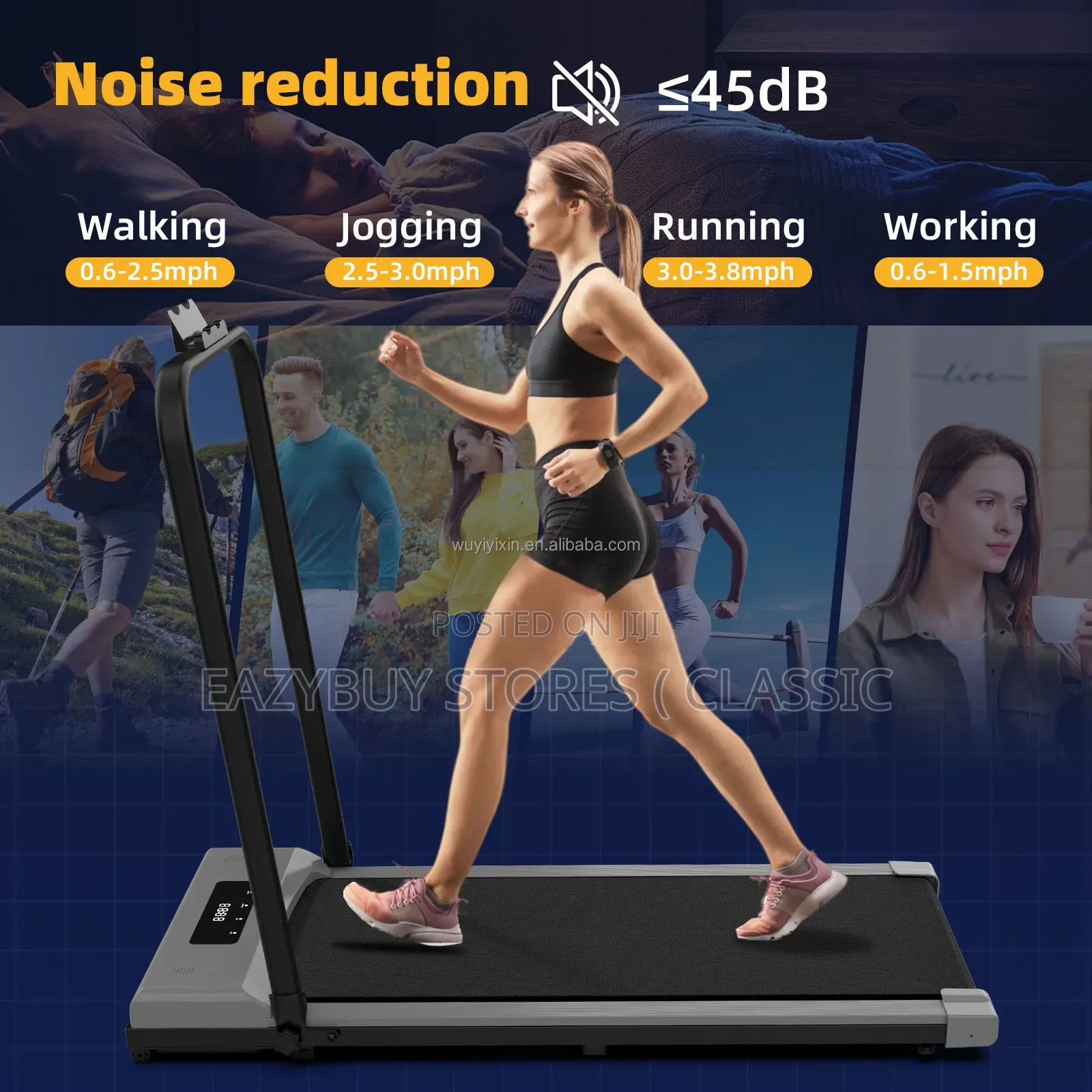 Multifunction Treadmill and Walking Pad With Remote Control