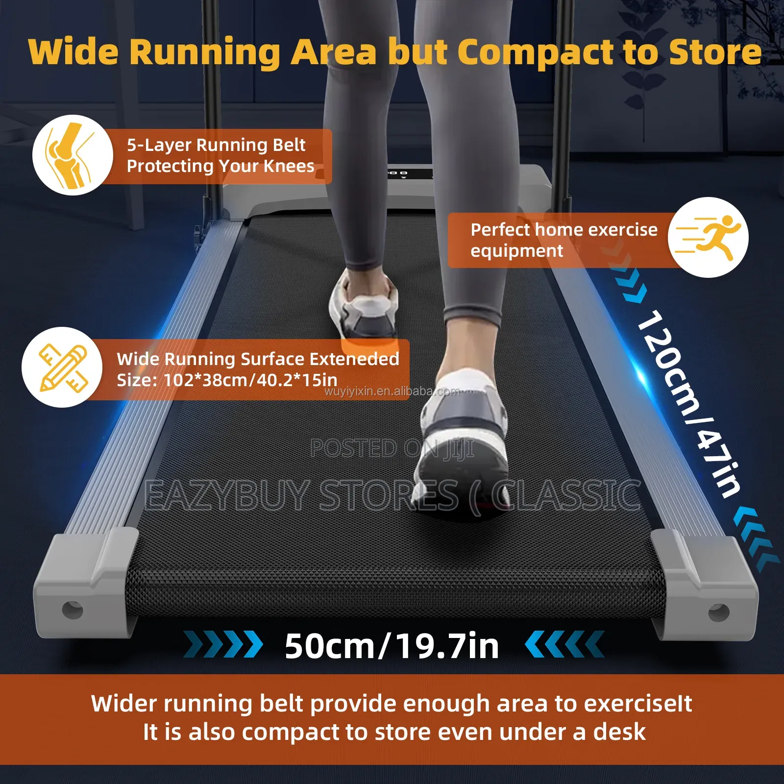 Multifunction Treadmill and Walking Pad With Remote Control