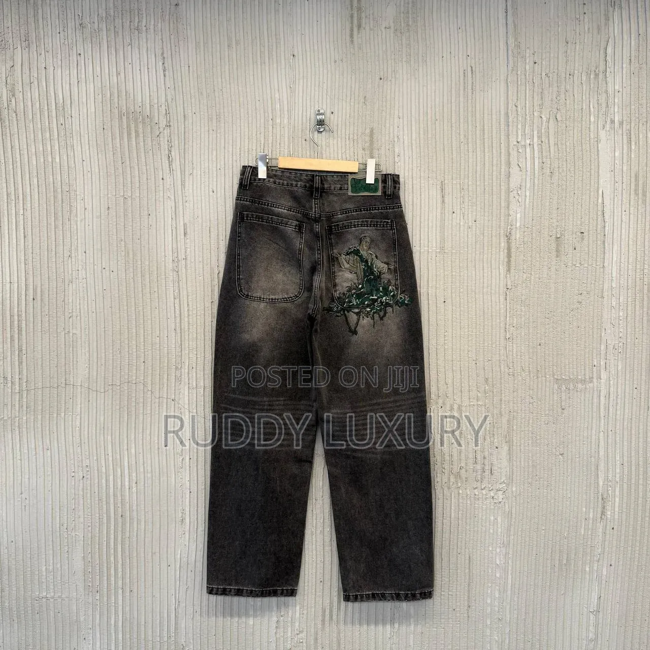 Stitch Stripe — Dark Pinstripe Jeans