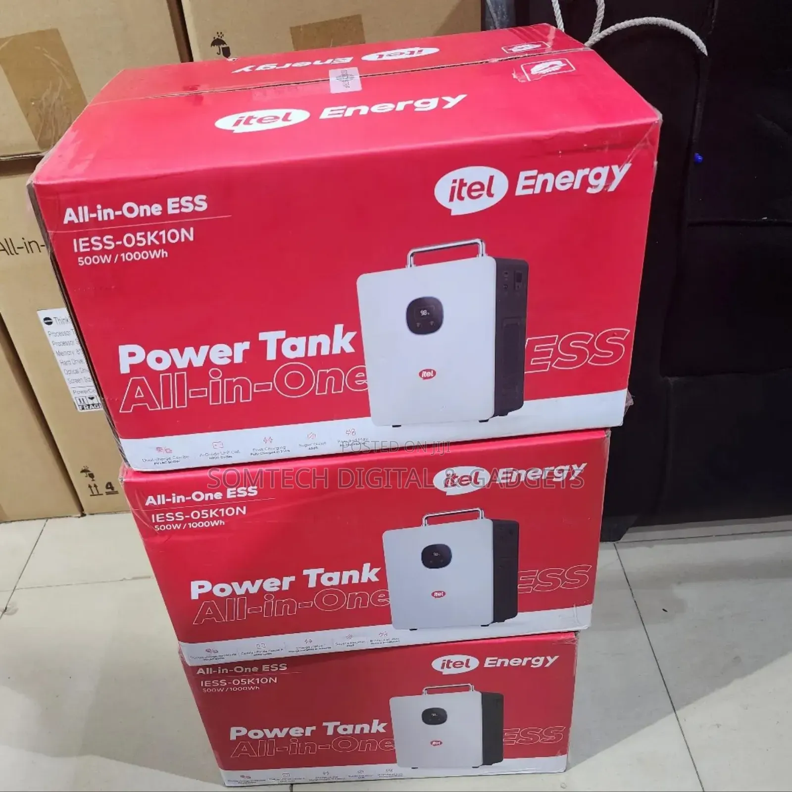 Itel 500w Portable Power Station With 1kwh Lifepo4 Battery