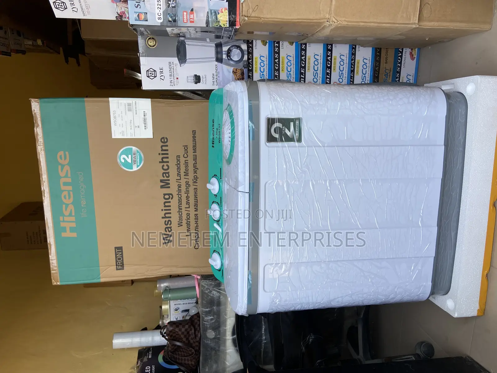 Brand New Hisense 7.5kg Twin Tub Washing Machine - 2 Year Warranty