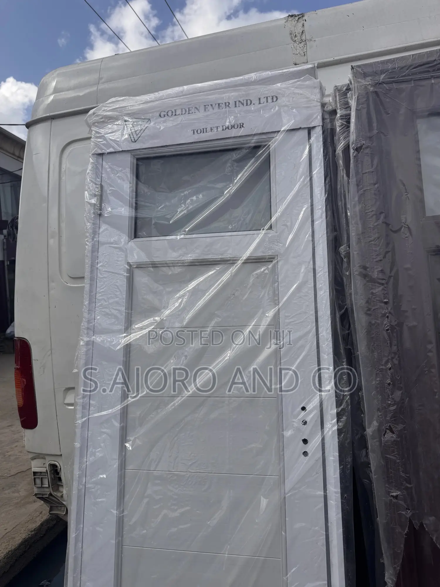 PVC Toilet and Bathroom Door 750mm (Brown and White Available)