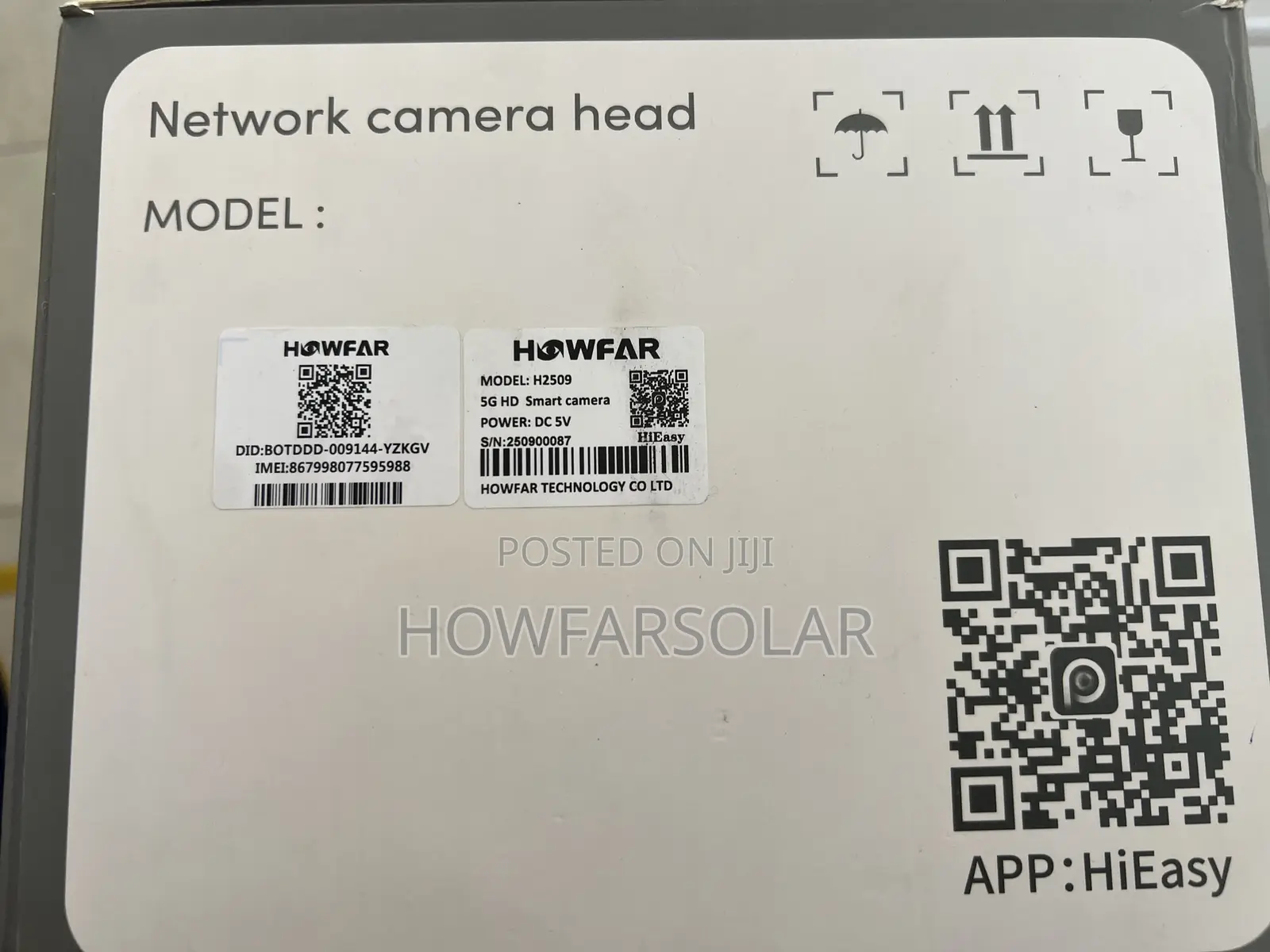 Howfar Aov Double Panel Solar Power Hd Camera 8mp H2509 With Free Sim