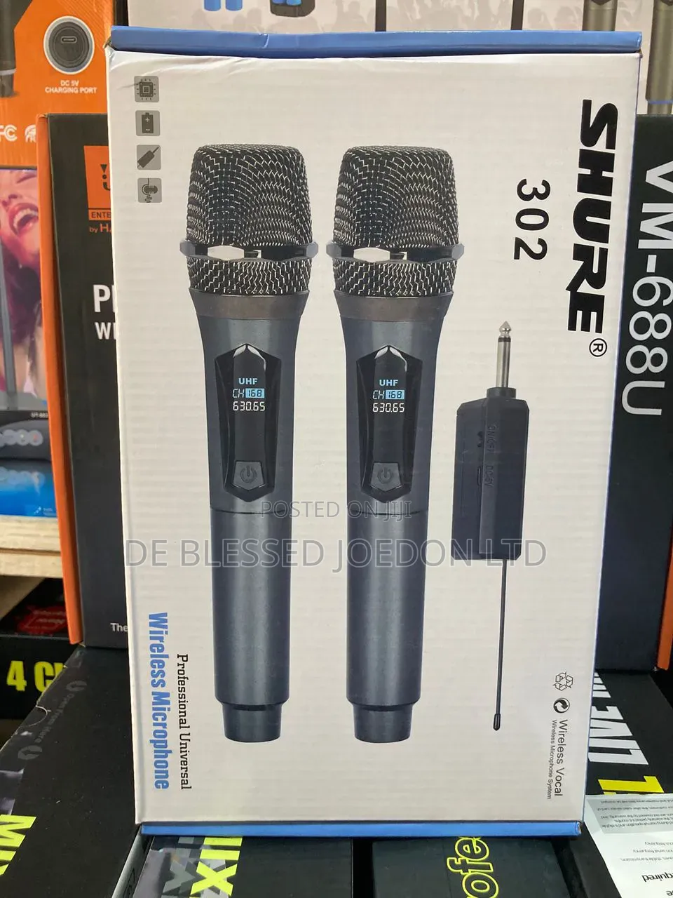 Shure 2 in 1 Pin Receiver Microphone