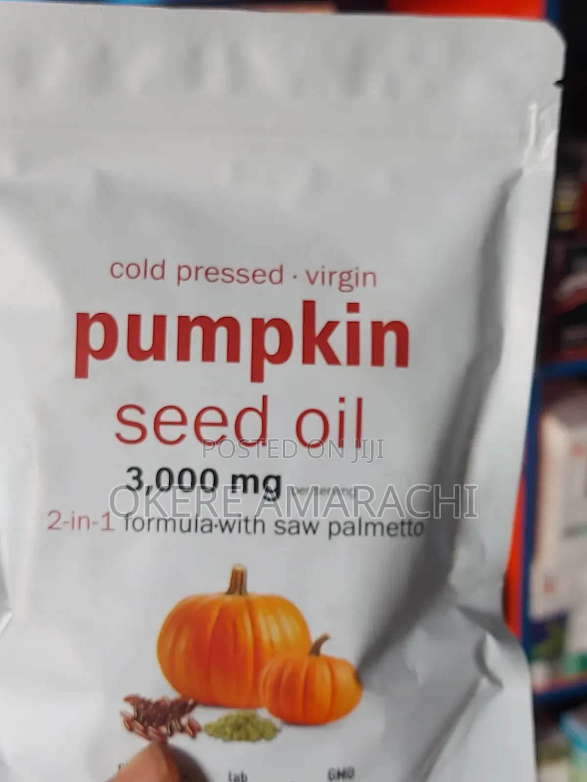 Cold Pressed Pumpkin Seed Oil With Saw Palmetto