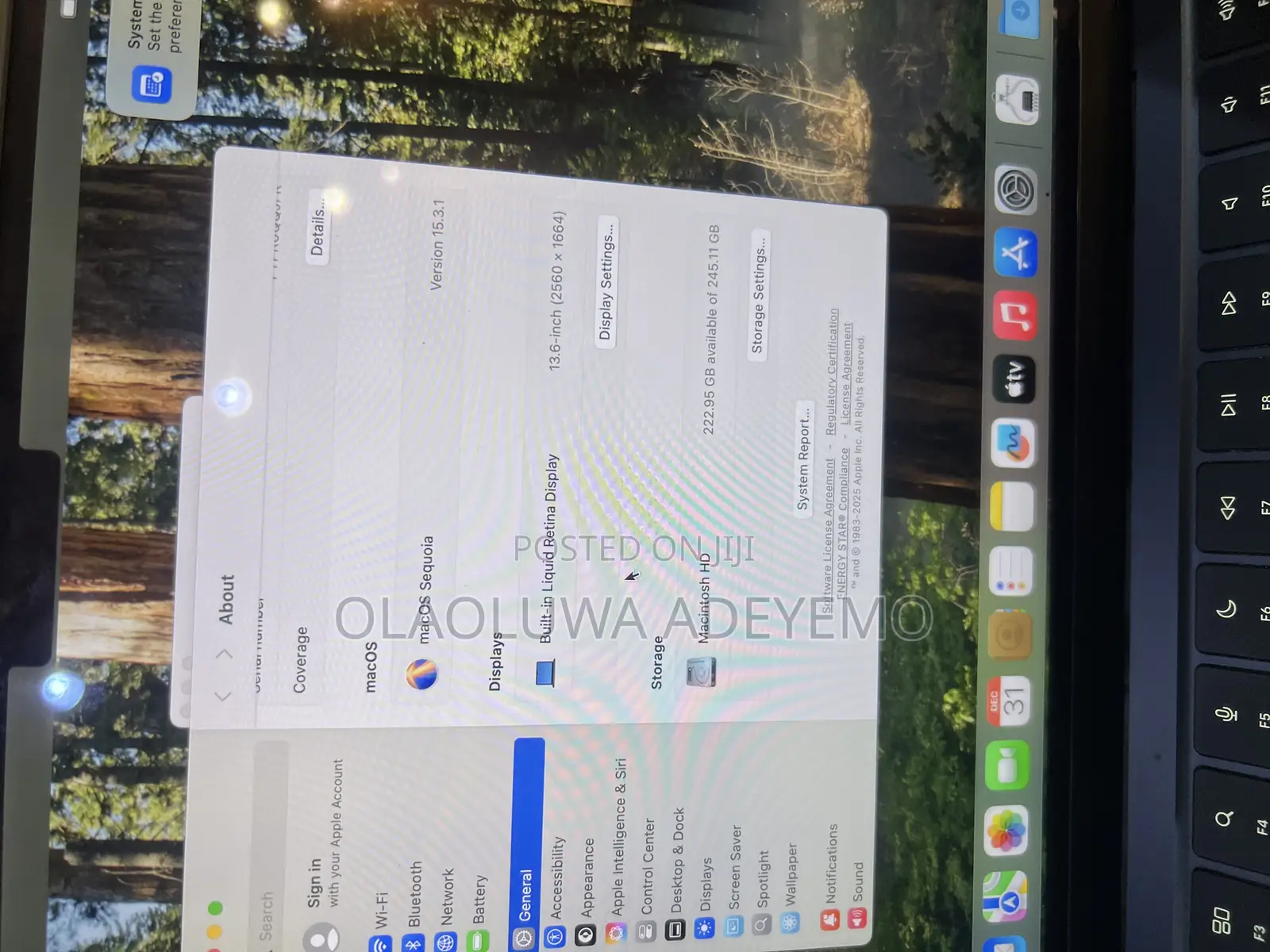 Laptop Apple MacBook Air 2022 M2 8GB Apple M2 SSD 256GB