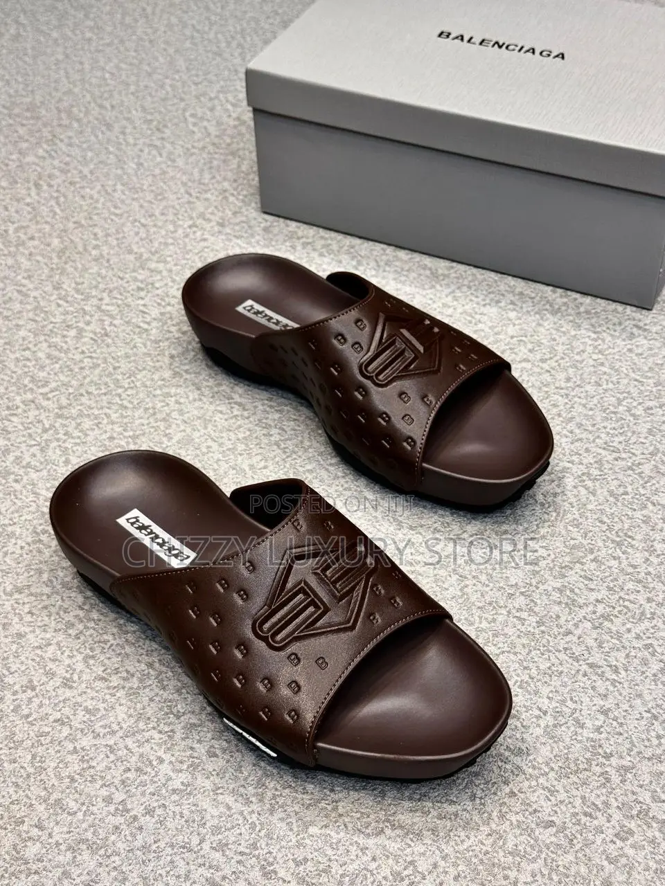 Balenciaga Quality Luxury Men Cross Slippers