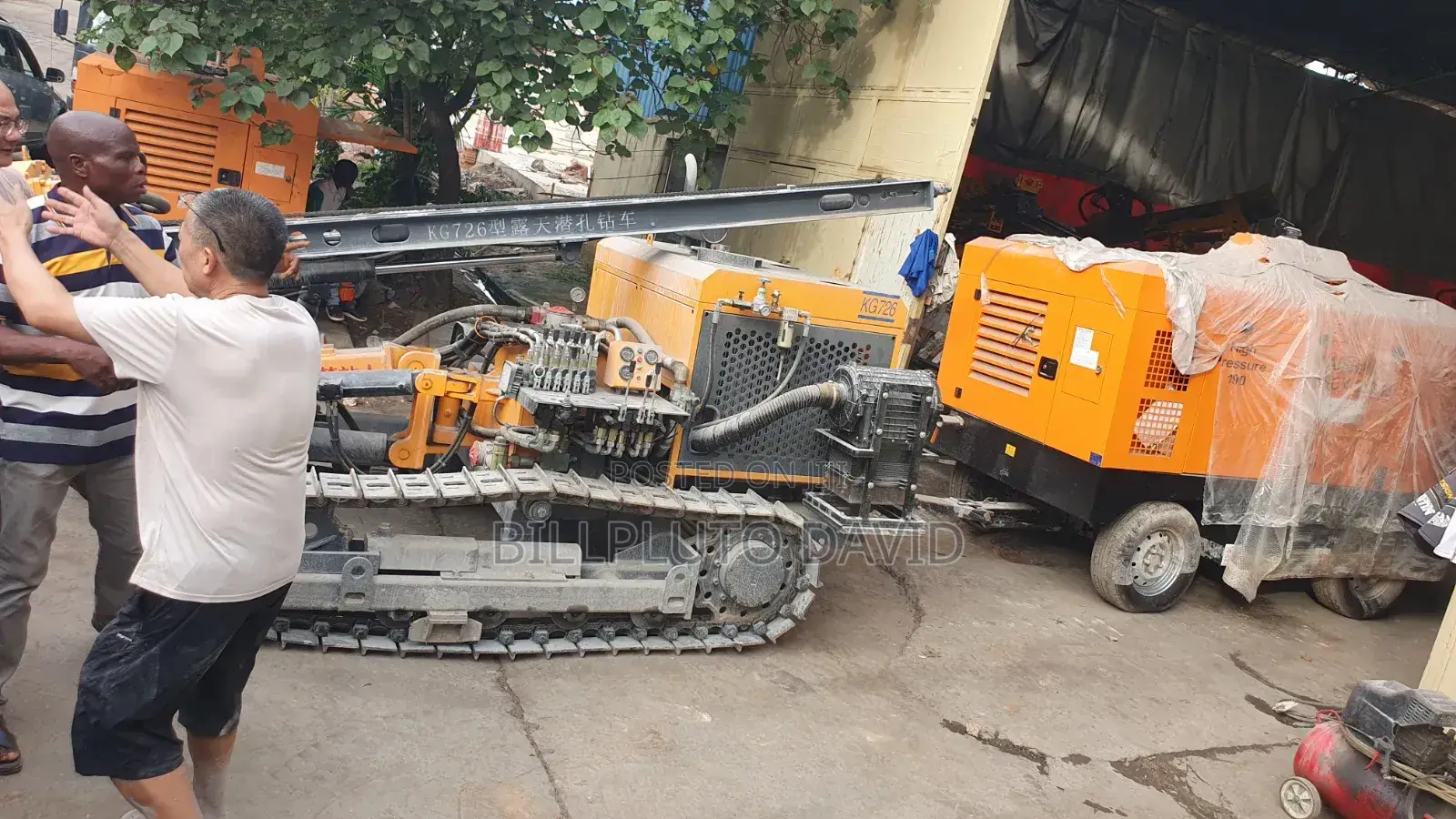 Kaishan Kg726 Crawler Drilling Rig, With Mobile Screw Compressor