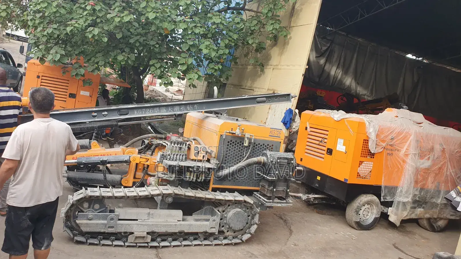 Kaishan Kg726 Crawler Drilling Rig, With Mobile Screw Compressor