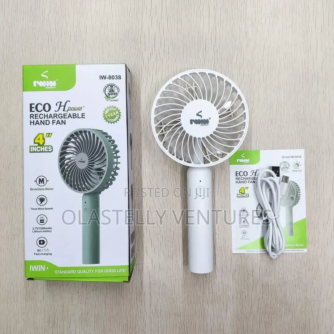 Eco Hpower Rechargeable Hand Fan D.C