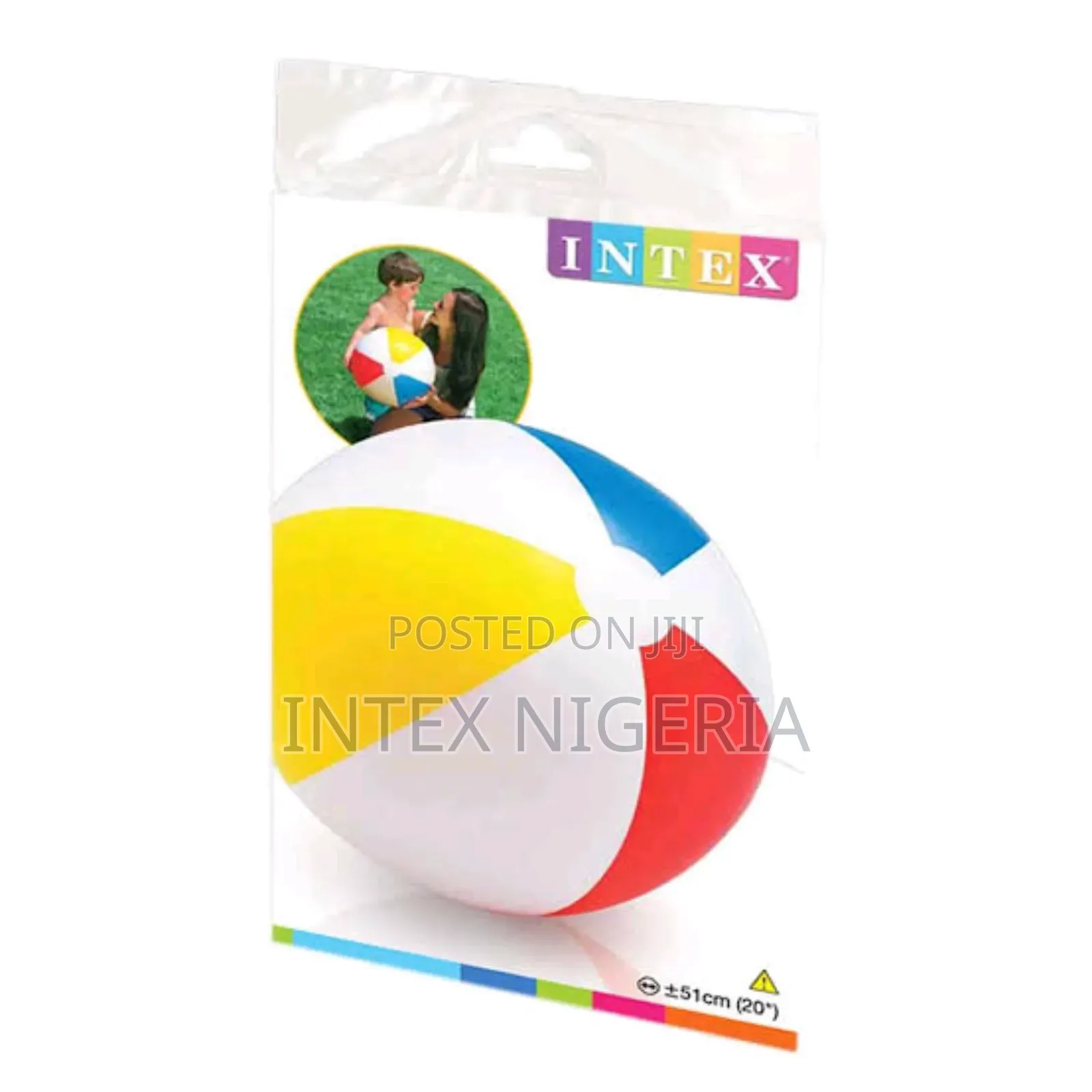 Glossy Panel Inflatable Beach Ball - 20"
