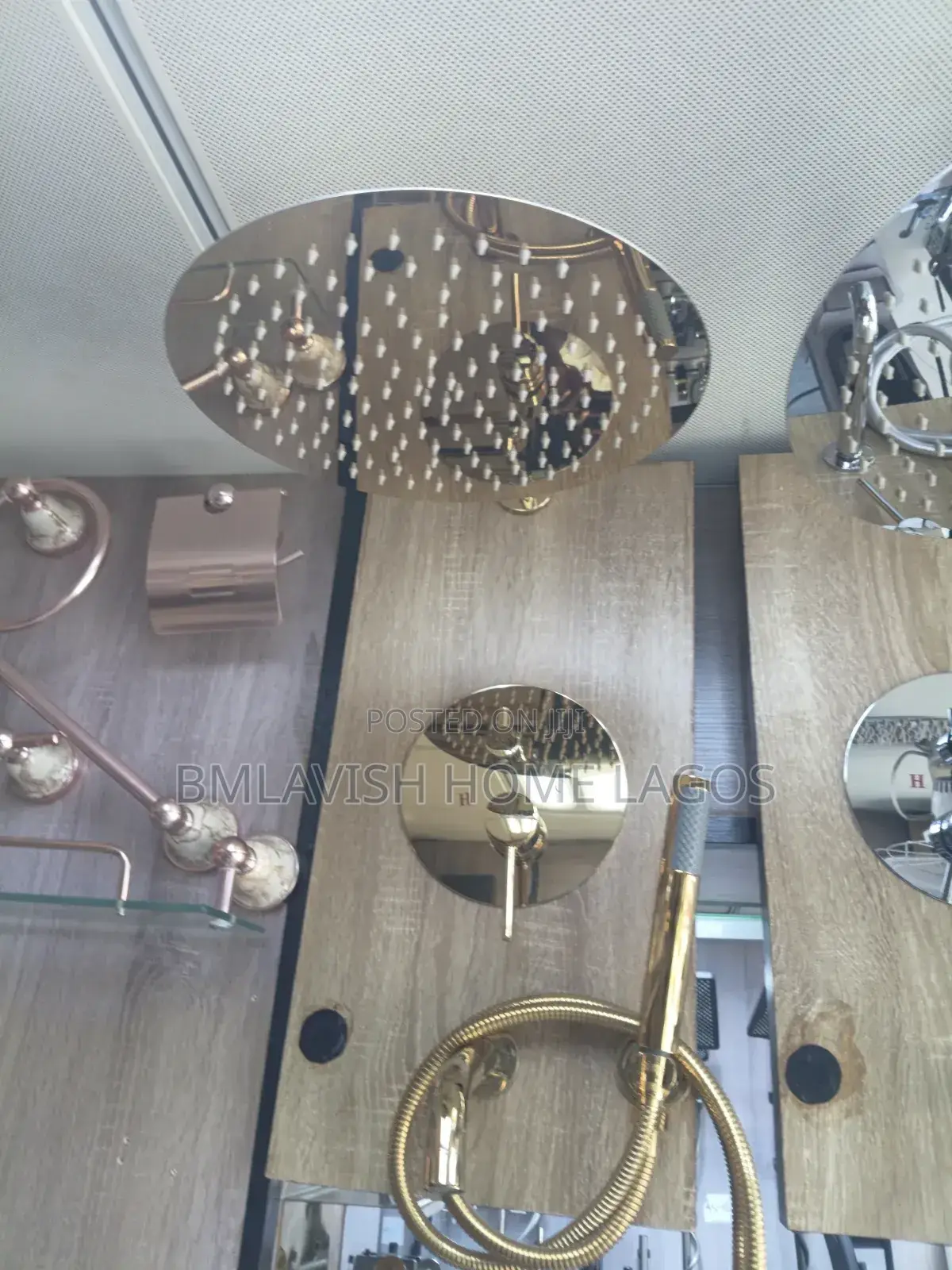 4ways Conduit Shower Set Silver