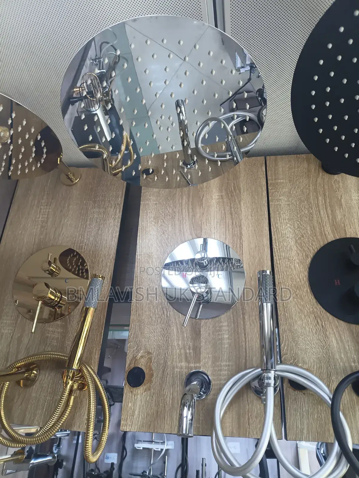 4ways Conduit Shower Set Silver