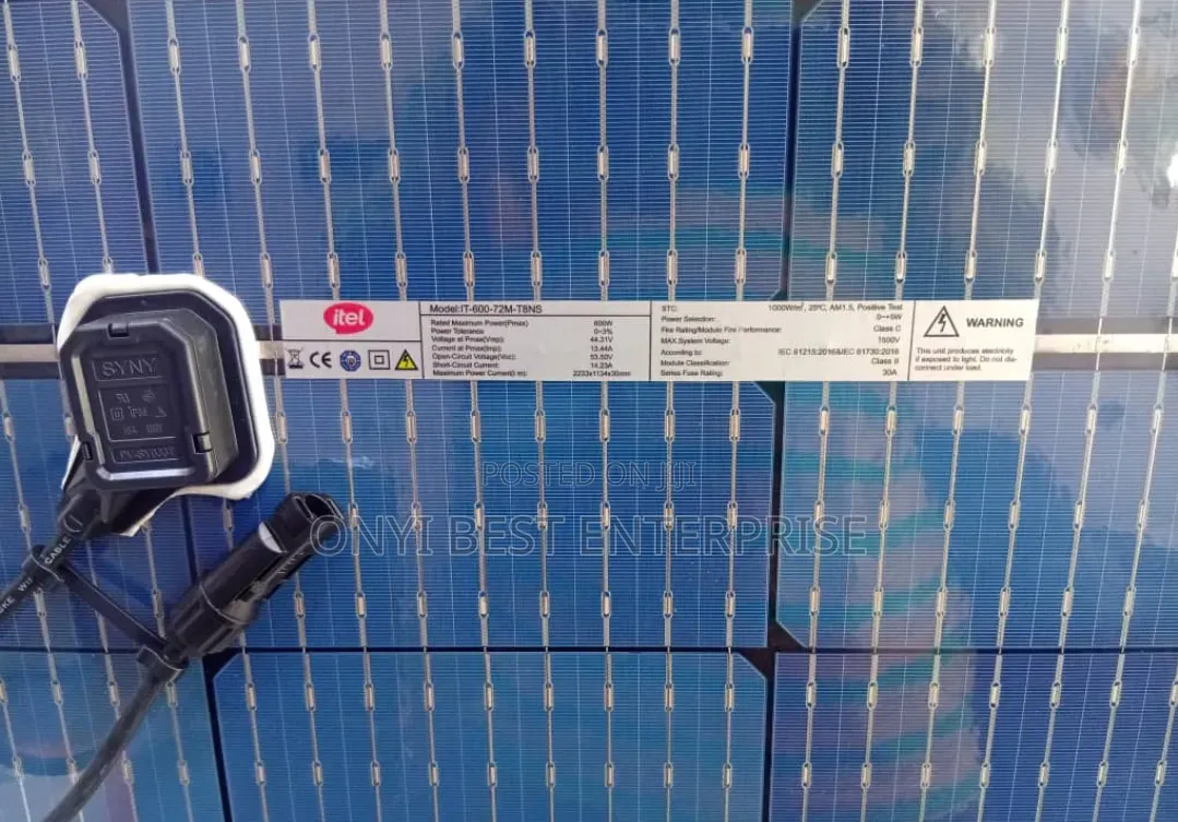 Itel Bifacial Solar Panels 600watts Brand New One