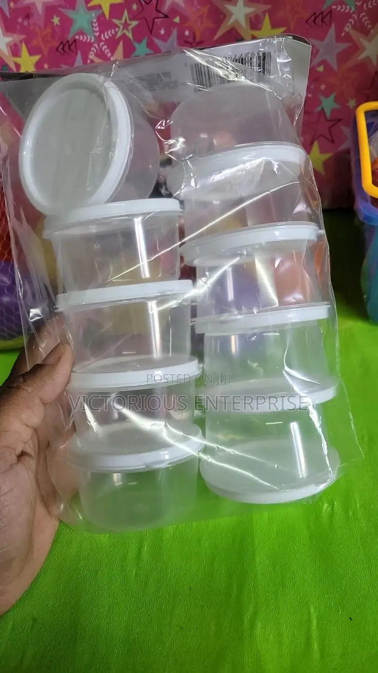 Clear Plastic Bowl for Skincare Cosmetic Packaging