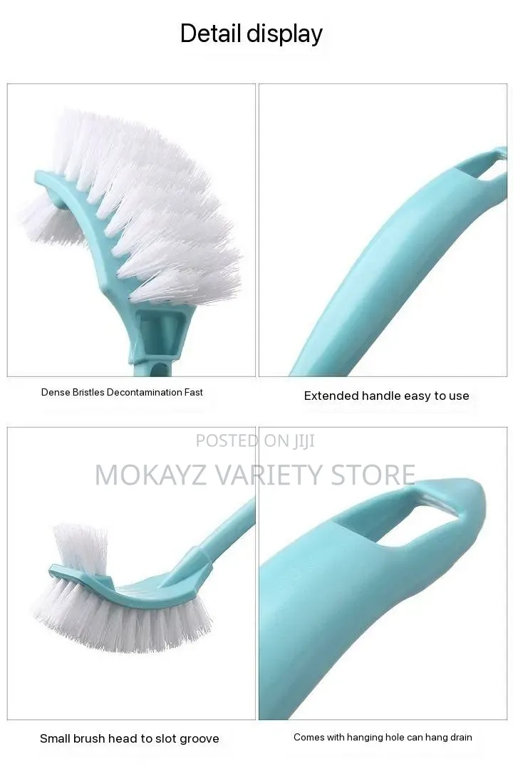 Two-Way Decontamination Household Toilet Cleaning Brush With Stand