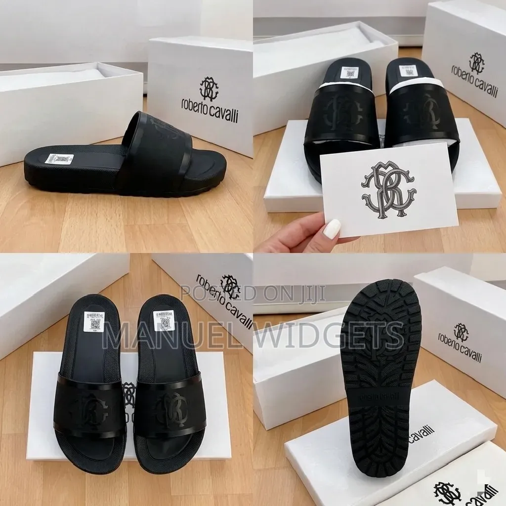 Roberto Cavalli Carton Pam Slides — Premium Quality