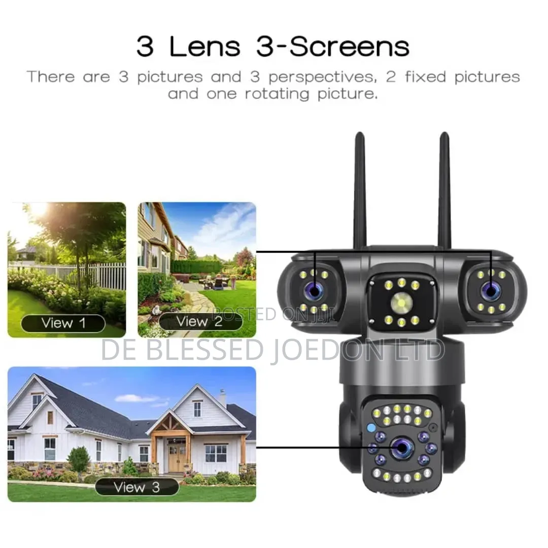 Superking 3 Lens 3 Screens CCTV Solar Camera