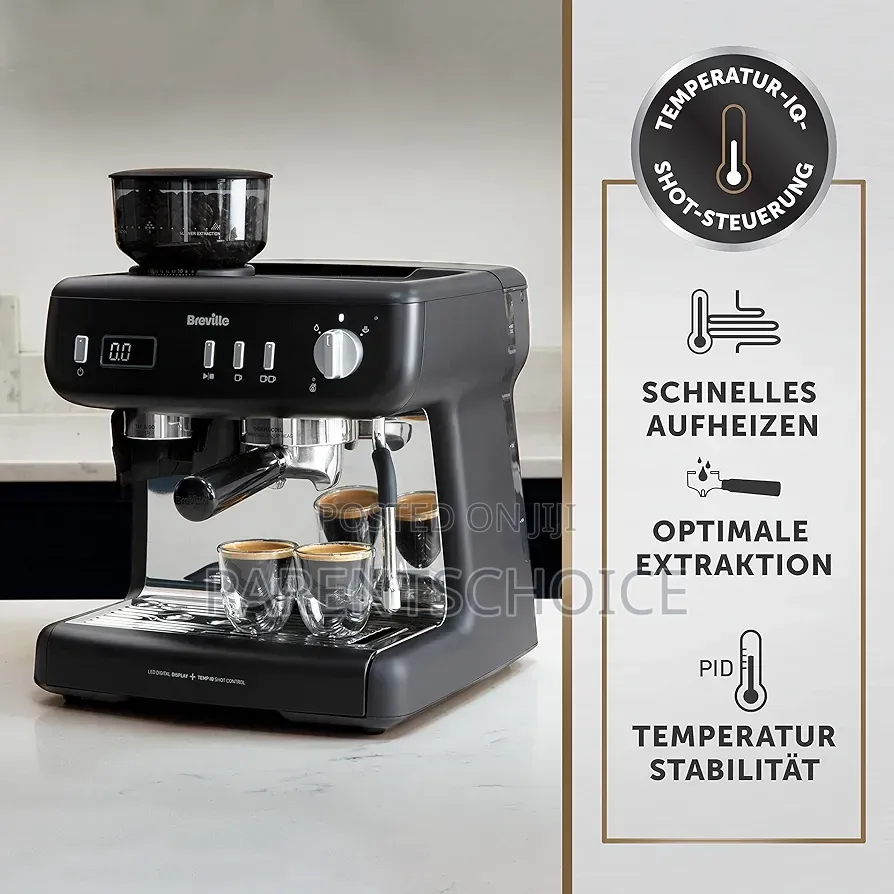 Breville Barista Max+Espresso Machine With Intelligent Grinder,Dosage
