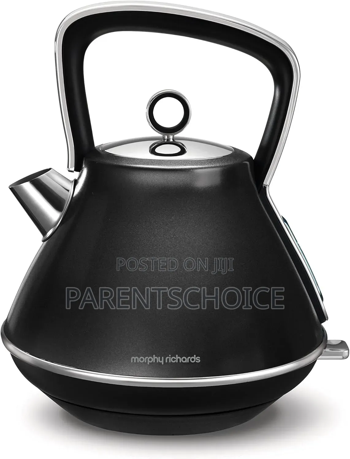 Morphy Richards Evoke Pyramid Kettle Black 3000w 1.5l