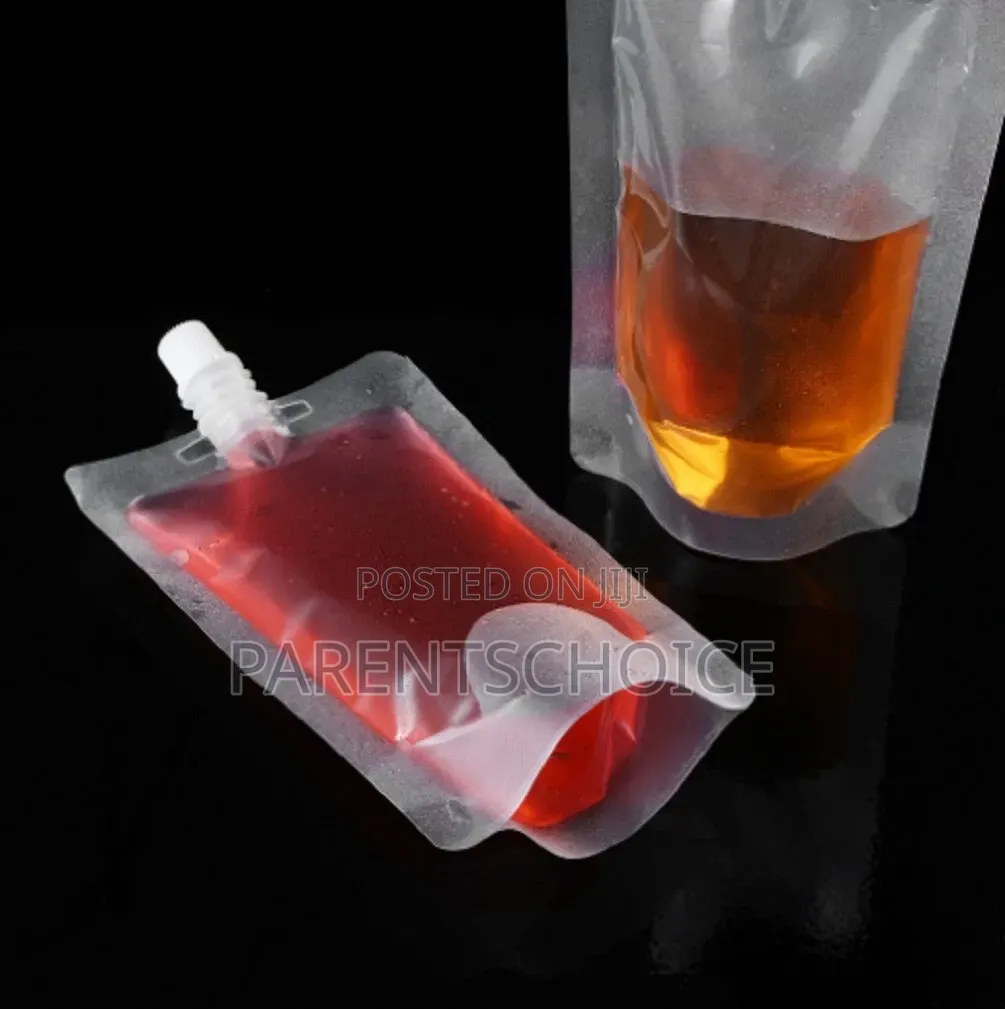 Transparent Spout Pouches 50pcs- 200ml/250ml/300ml/380ml/500ml