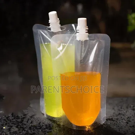 Transparent Spout Pouches 50pcs- 200ml/250ml/300ml/380ml/500ml
