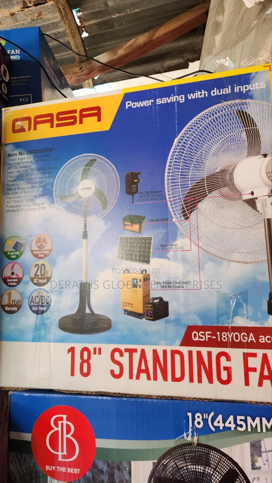 Qasa Model QSF 18yoga Ac/Dc Fan