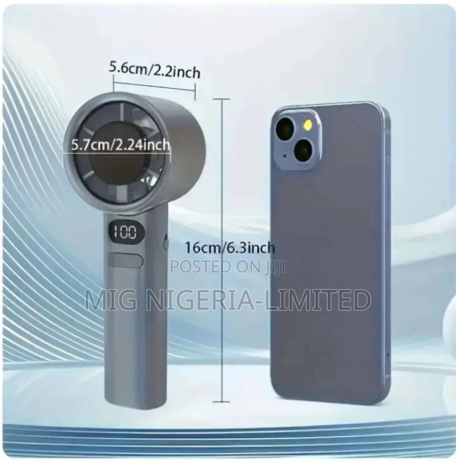 Digital Rechargeable Mini Hand Fan