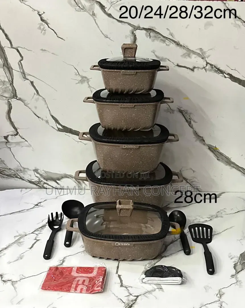 17 PCS Non-Stick Granite Set