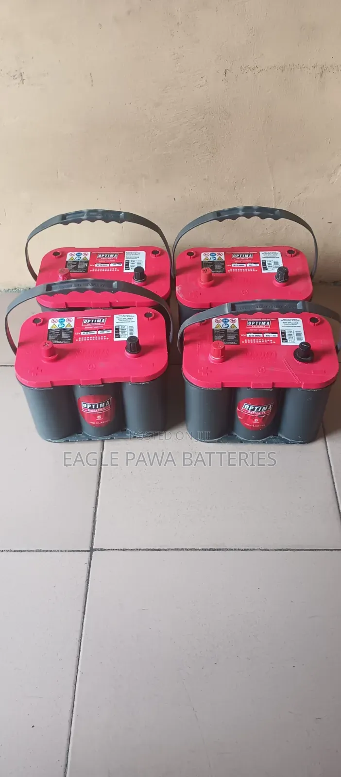 Optima Agm Battery 50ah 800vca