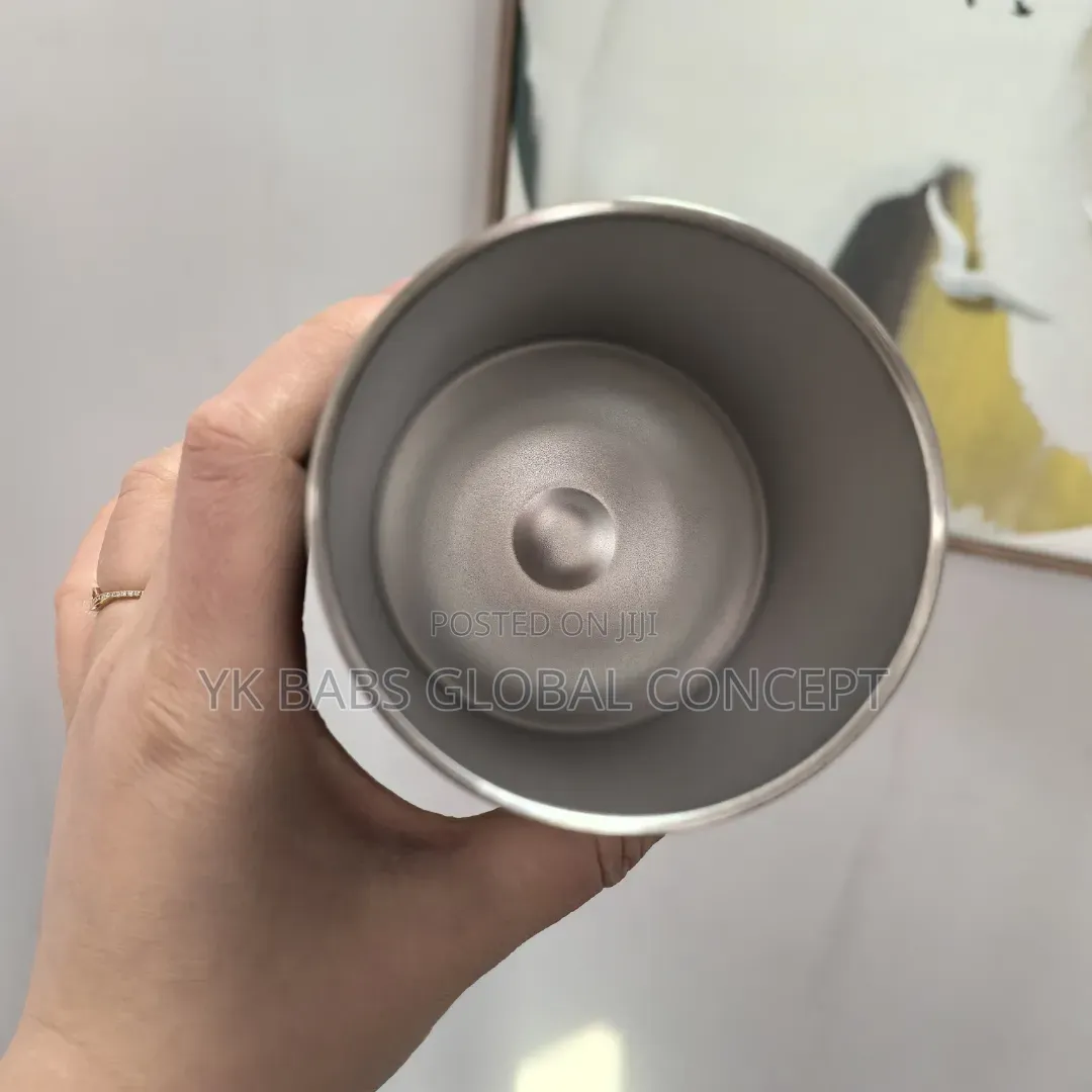 Stainless Steel Vacuum Insulated Wine Tumbler Coffee Cup Egg Shaped