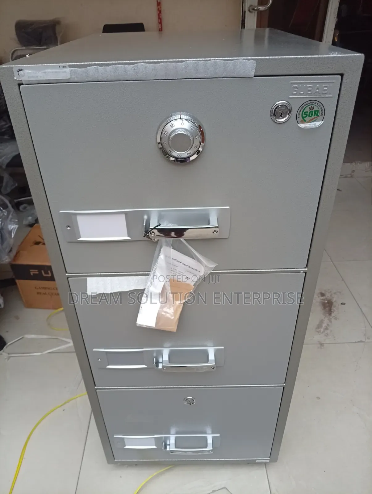 Quality 3 Drawer Metal Fireproof Safe