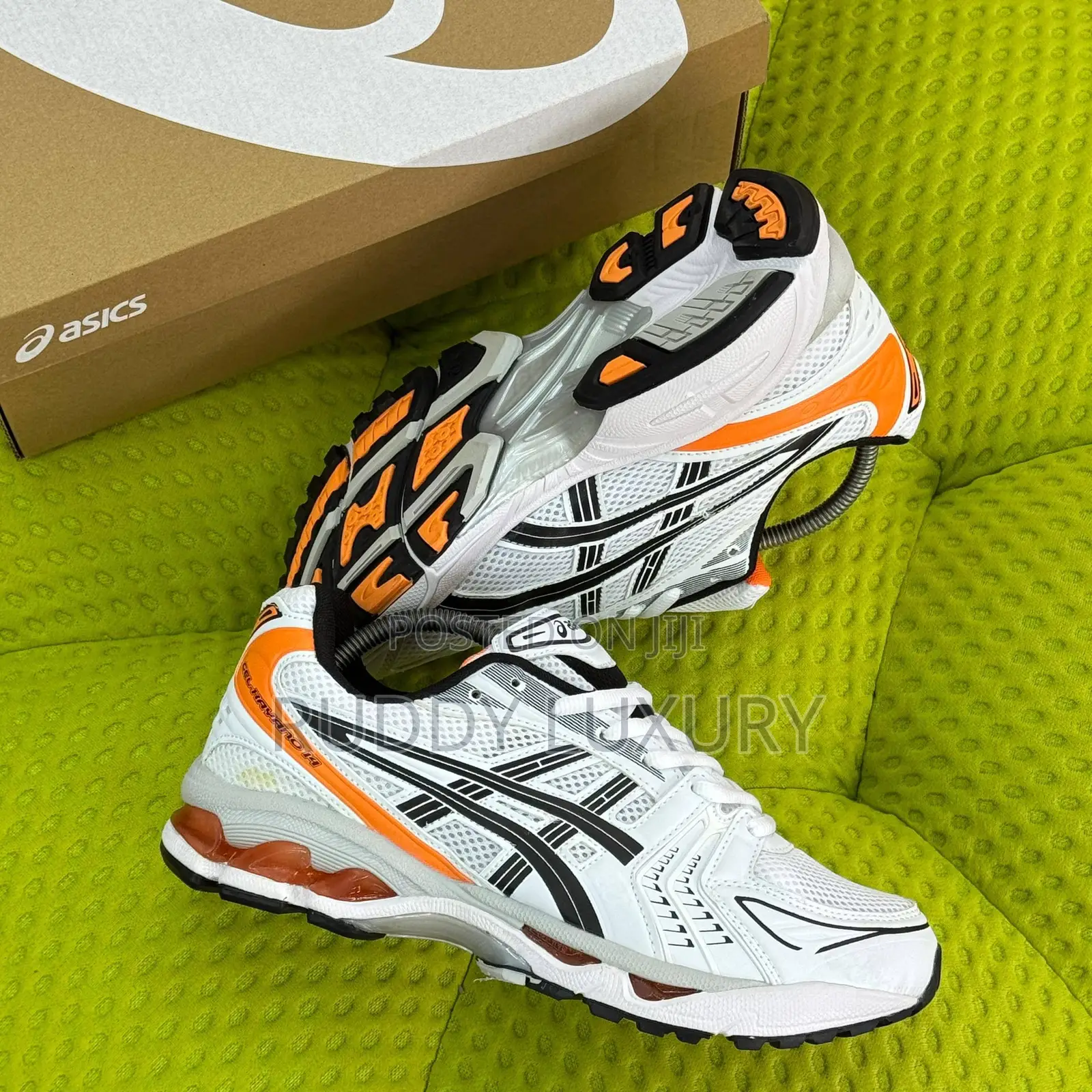 Asics Gel - Kayano 14 “White Orange” /Buy One Get a Free Sock