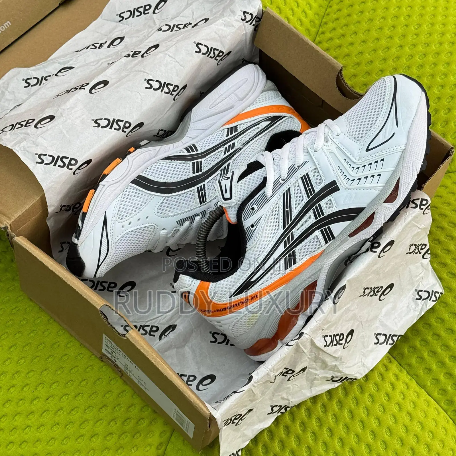 Asics Gel - Kayano 14 “White Orange” /Buy One Get a Free Sock