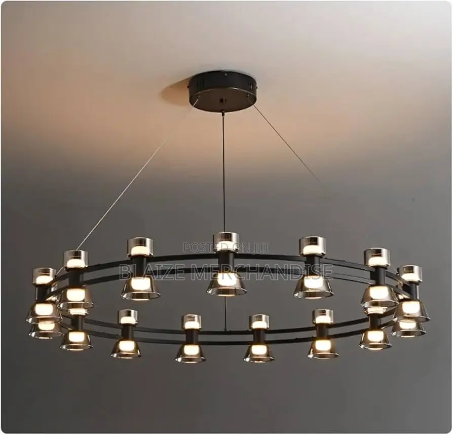 Led Glass Chandelier Luxury Ceiling Pendant Light Home Decoration