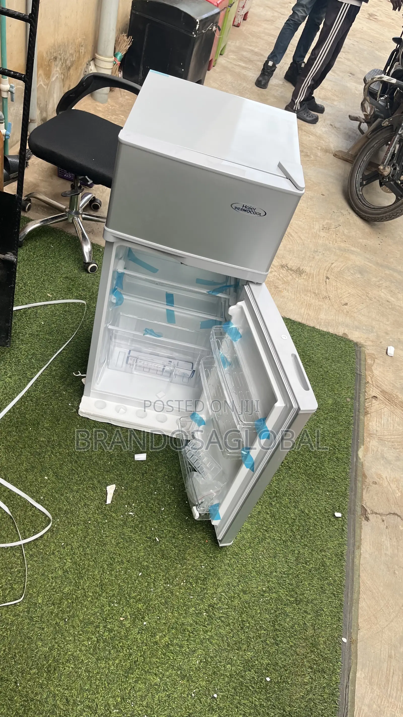 Haierthermocool 95l Doubledoorrefrigerator[Hrf95bex]Foodpreservation