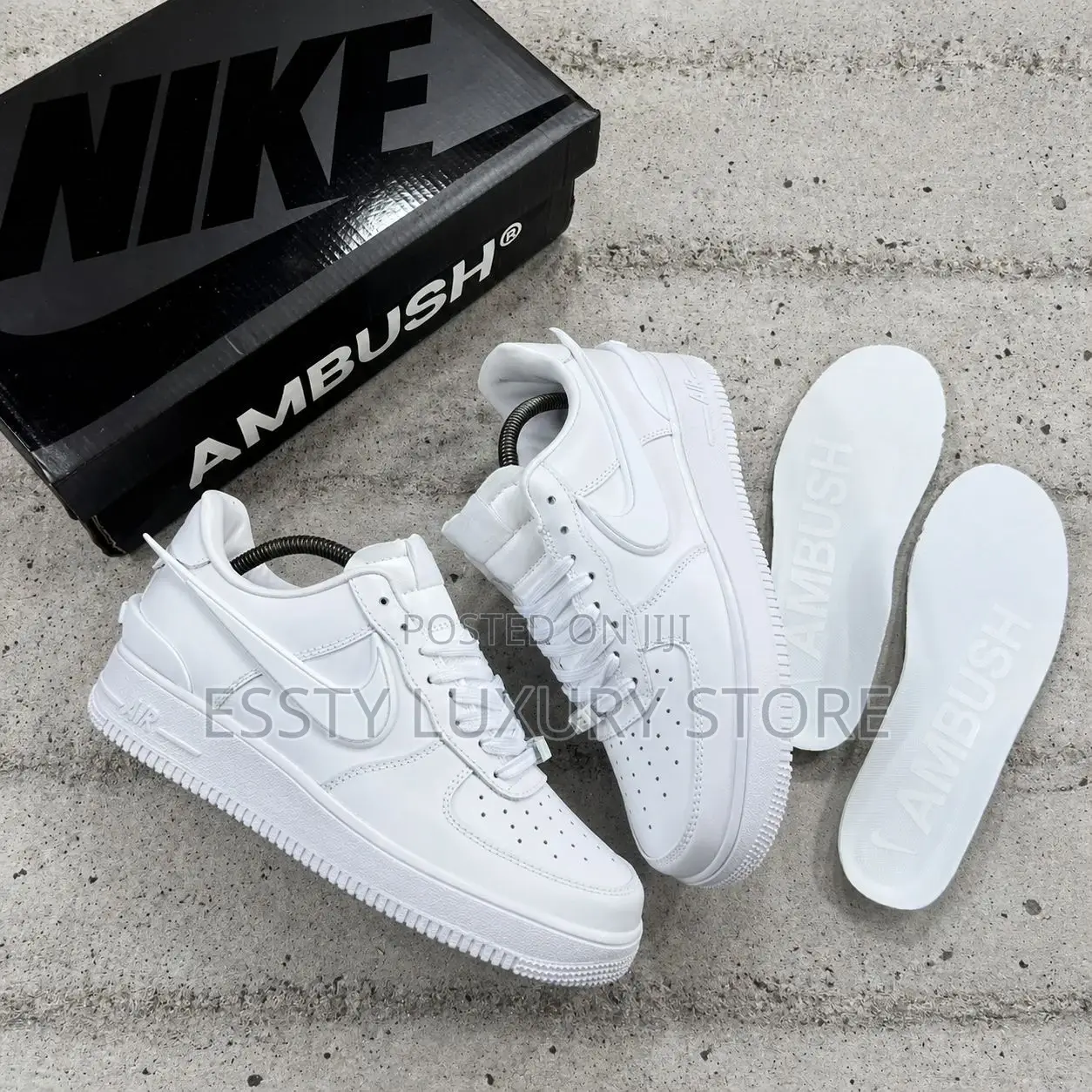 New _Nike Air Force 1 Low Sp “White” Swoosh Ambush Snks”