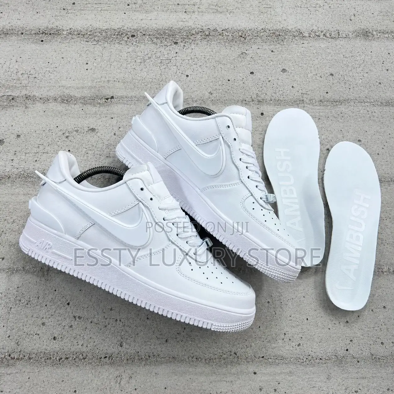 New _Nike Air Force 1 Low Sp “White” Swoosh Ambush Snks”